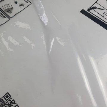 Printable virgin-grade transparent PE film