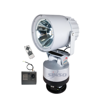 Sinso Sinso Outdoor Security Search Light مع عصا التحكم والسطوع الدوار