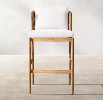 Solid Wood Bar Chair and Modern Patio Furniture Set