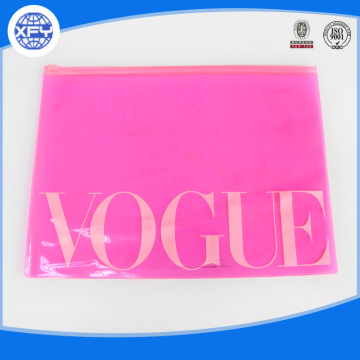 Translucent ziplock plastic PVC bag