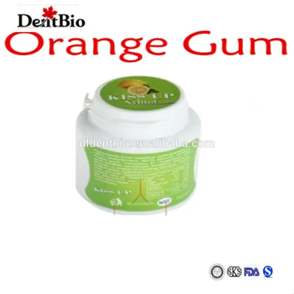 Orange gum xylitol chewing gum orange flavour chewing gum candy gum