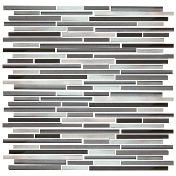 300*300mm Strip shape Glass Stone Mosaic Tiles