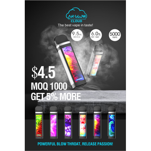 Air Glow Clould 5000 Puffs Health Electronic Cigarett