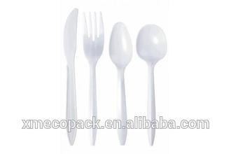 Biodegradable cutlery , Disposable plastic soup spoon plastic kid spoon