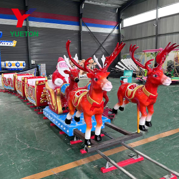 Fairground Attractions Amusement Park Rides Christmas Kids Track Train Rides for Theme Park