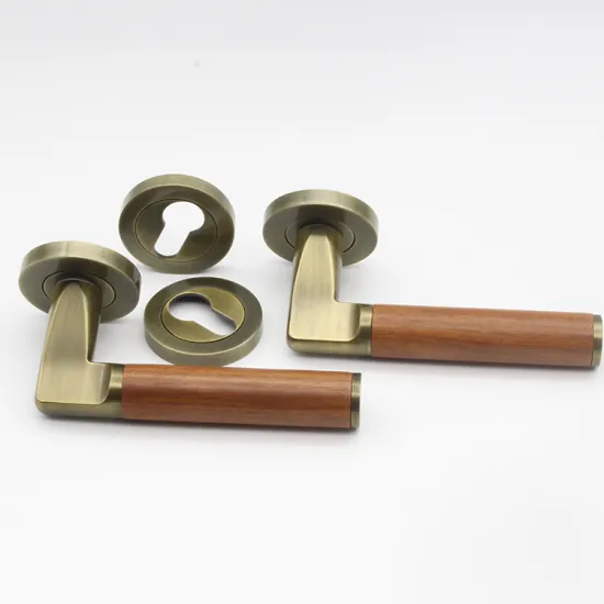 High-Quality Black Magnetic Lever Door Locks for OEM Zinc Alloy Wood Doors