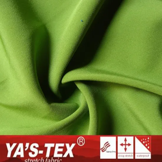 Green Plain Polyester Fabric,4 Way Stretch Lycra Fabric,Polyester Fabric For Sportswear