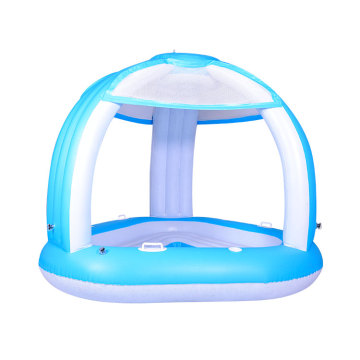 Custom Pool Float 3 Person Canopy Inflatable Island​