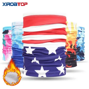 Winter Bandana Outdoor Fleece Neck Warmer Gaiter Thermal Half Face Cover Cycling Snowboard Ski Hiking Tube Mask Scarf Men Women