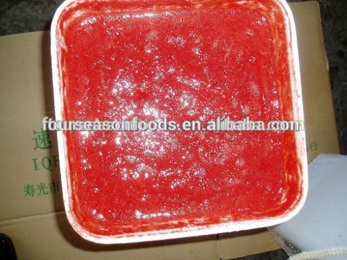 Frozen/BQF strawberry puree without seed 2015 new crop