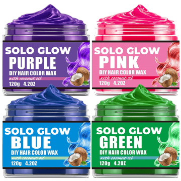 Hair Coloring Wax Color Dye Styling Cream Pomade