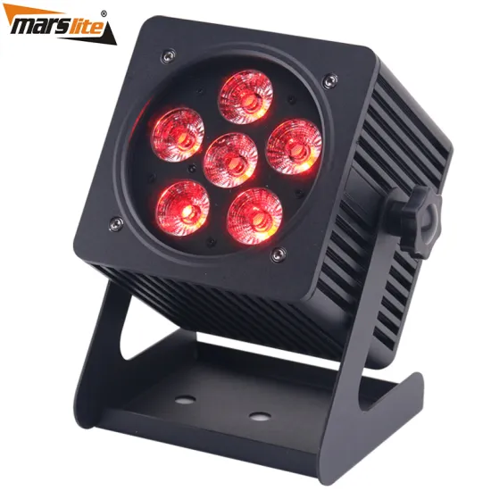 Wireless RGBWA UV IP65 Waterproof Battery Operated Stage LED Par Light with App Control