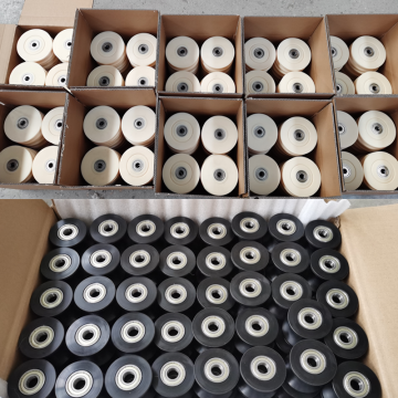Customize 50mm Nylon Pulley Wheel with 25mm Round Groove & Various Bearing Sizes