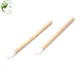 Alça de bambu labial varinhas Escovas de aplicador de batom