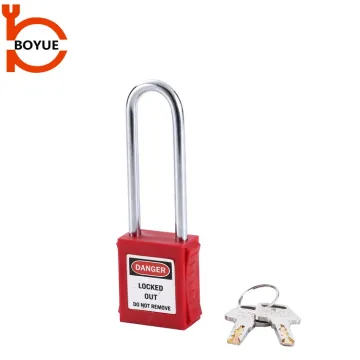 China Industrial Safety Lockout Padlocks: 76mm Long Steel Shackle for Tagout and Locks