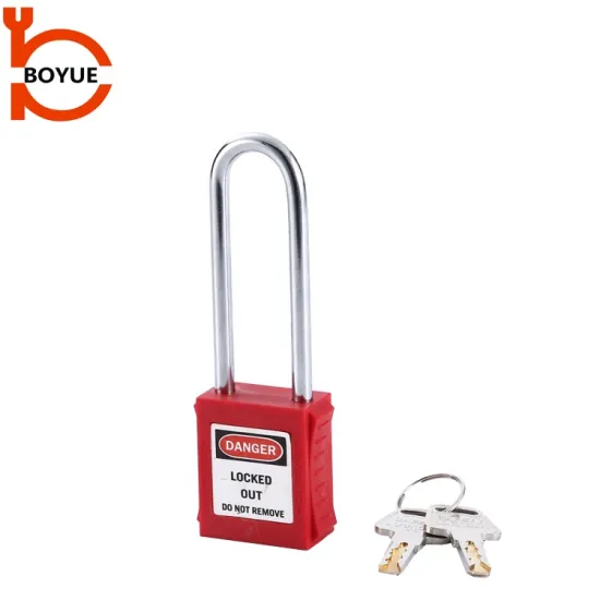China Industrial Safety Lockout Padlocks: 76mm Long Steel Shackle for Tagout and Locks