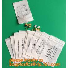 sealing plastic disposable medical pill ziplock bags, pill packaging bags, plastic ziplock pill bag