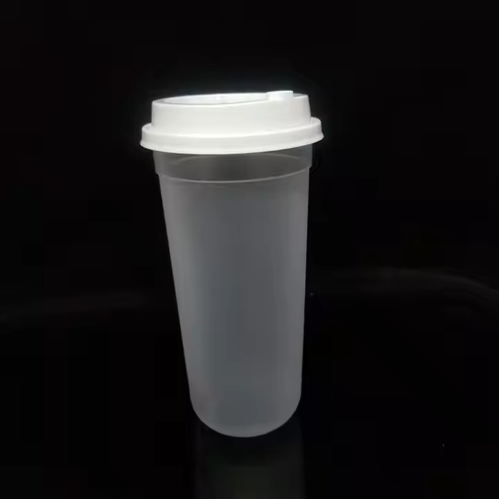 Injection milktea Plastic Cups With Lid2
