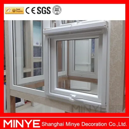 Roller shutter with PVC window with top hung/window with shutter