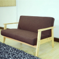 Selesa 321 tempat duduk Futon sofa Linen kerusi berlengan