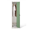 Single Compartment Wardrobe Locker Green