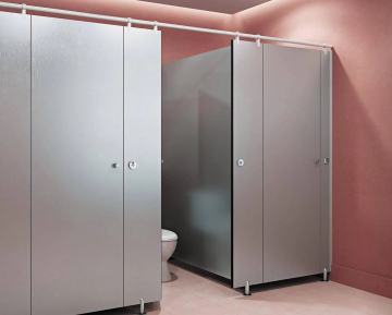 Fashionable rich color hpl public toilet cubicle partition