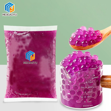 Moxiaoyu Organic Konjac Jelly Popping Boba and Fruit Flavors for Bubble Tea Ingredients