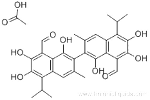 DL-Gossypol Methanoic Acid CAS 12542-36-8 Gossypol Acetate Online