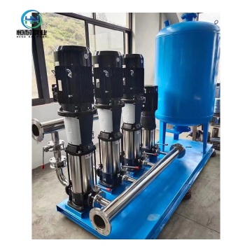 Secondary Water Supply Constant Pressure Pipeline Booster Pump Vertical Multi-Stage Stainless Steel Centrifugal Pump Unit