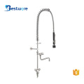 Dual Handle Upc Health Pull Out Sink Faucet