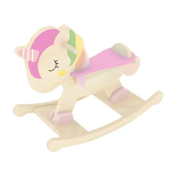 Professional Quality Kids' Educational Balance and Riding Toy: A Wooden Rocking Horse with Wheels for Baby Sales