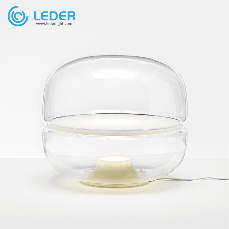 مصباح السرير الزجاجي الشفاف LEDER