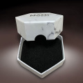 Hexagon Custom Logo Marble Jewellery Gift Box