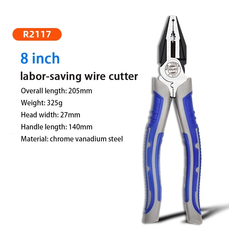 Industrial grade labor saving wire pliers 9 inch multi function wire stripper crimping pliers