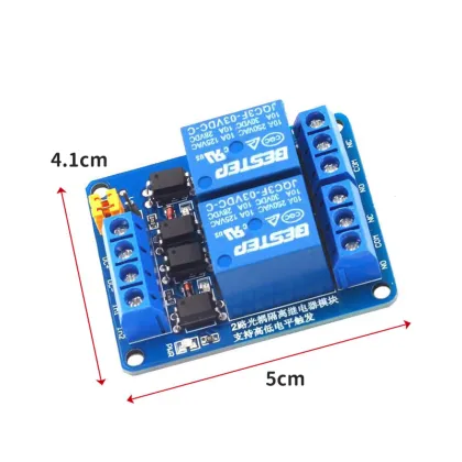 2-Channel Electronic Control Board Relay Module with Optocoupler