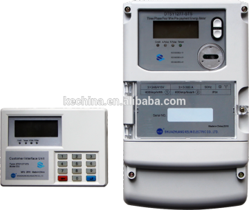 Smart three phase split electricity energy meter