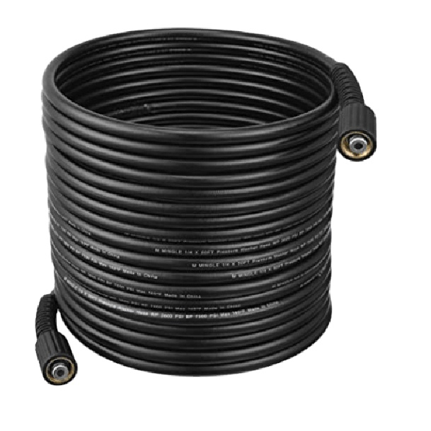 Tuyau en PVC de haute qualité pour nettoyage de voiture 2600 psi, M22 14 mm / 15 mm, filetage en laiton