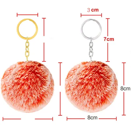 Assorted Pom Pom Ball Keychains and Self-Defense Sets