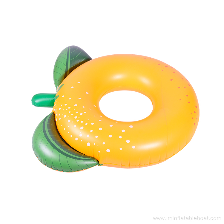 Customized Summer PVC Beach Party orange Swimming Rings