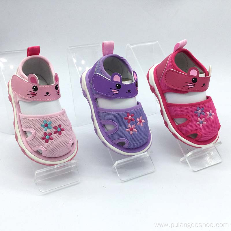 cute baby sandals girl shoes with sound