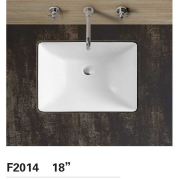 Modern Rectangular Drop-In Bathroom Sinks for Hotels - Ceramic, Stone, Marble, Glass