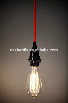 hot sale colorful braided cord with switch & plug with UL/VDE/SAA /CE certificate made in china