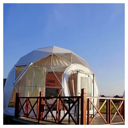 High Quality 7m Glamping Domes with Bathroom for Resorts and Hotels