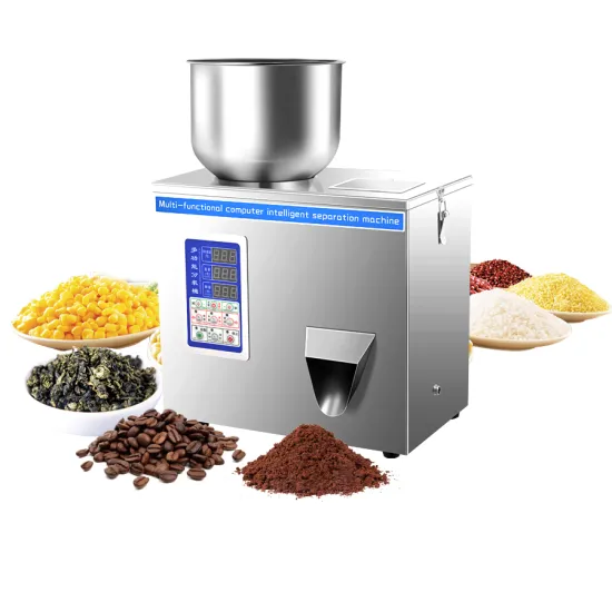 Desktop Coffee Beans & Rice Dispenser: 100g Semi-Automatic Filling Machine for Tea Powder