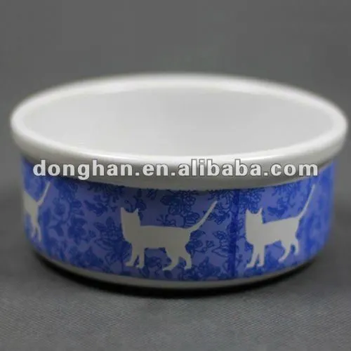 round ceramic pet bowl pet accessory,