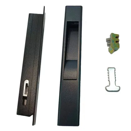 Black Touch Lock Aluminum UPVC Sliding Window Accessories
