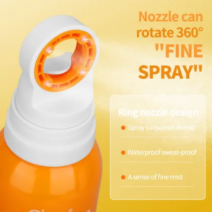 SPF50+ Waterproof Sunscreen Spray: Brightening, Refreshing, and Non-Greasy Sun Protection