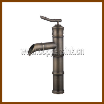 Bathroom wash sink copper faucet