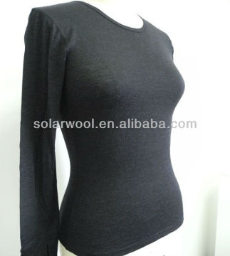 Women's baby alpaca & merino wool blended crew