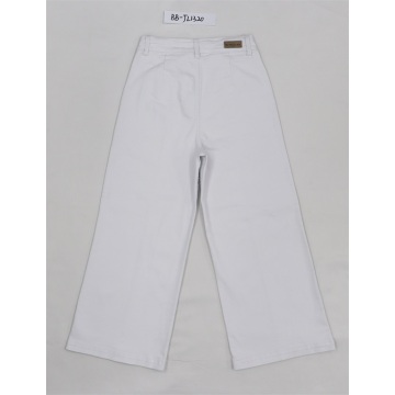 Wholesale White Strappy Denim Trousers